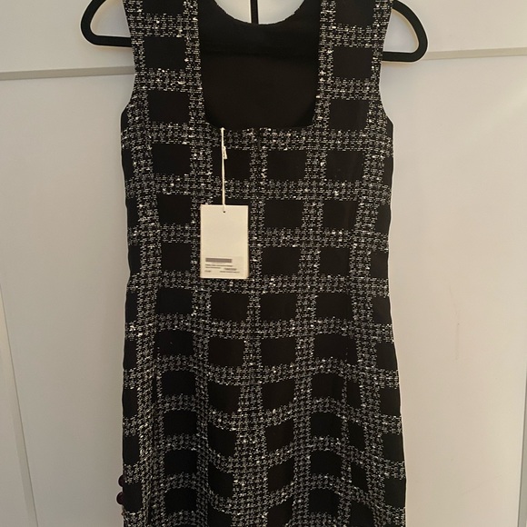 $3400 Emilia Wickstead Dress NWT 6 UK 2 US Tweed Check - Picture 4 of 5